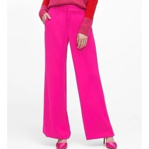 Banana Republic High Rise Wide Leg Pink Pants